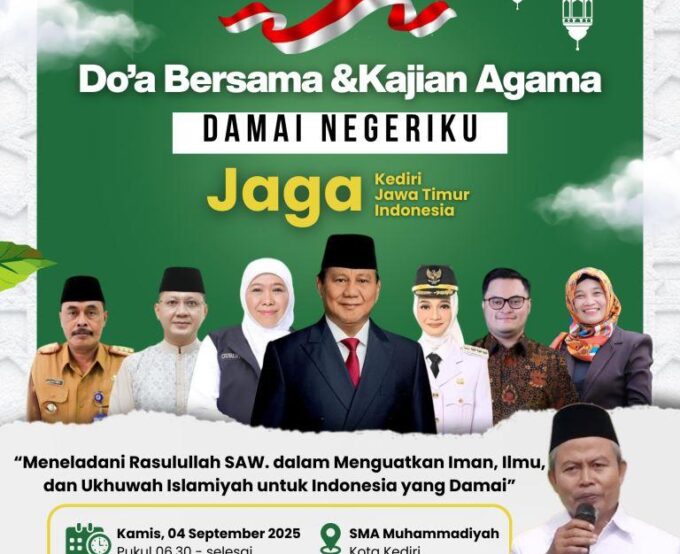 SMA Muhammadiyah Kota Kediri Tebar Semangat Damai Lewat Doa Bersama & Kajian Maulid Nabi