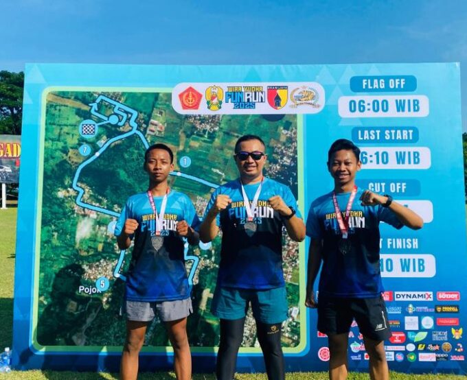 Siswa SMA Muhammadiyah Kota Kediri Tuntaskan Tantangan Wira Yudha Fun Run 8K